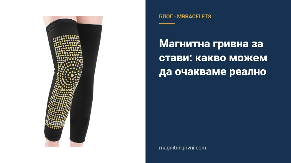 Магнитна гривна за стави: какво можем да очакваме реално